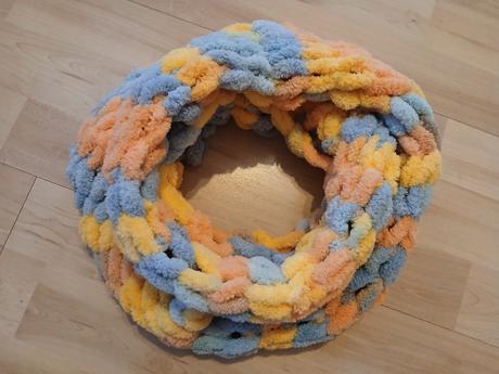 Měkký pletený nákrčník puffy (barva na přání), 