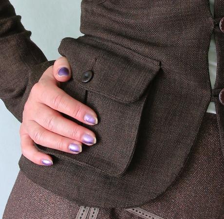 Hnědé sako s nakládanými kapsami orsay vel.xxs-32, orsay,xs