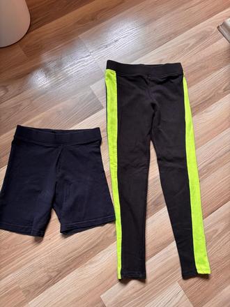 Legíny + šortky, h&m,134