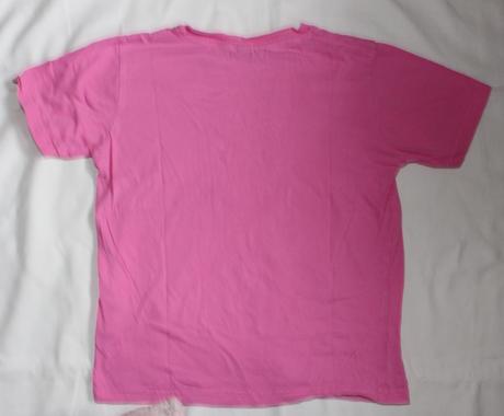 Po43. jednoduché růžové tričko 8-9 let, 134