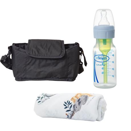 Set mamaleto organizér, anti-colic láhev a plenka, dr. brown's