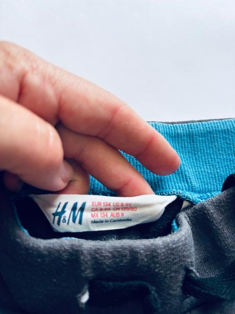 K1/ tepláky 3/4 délky - v.134, h&m,134