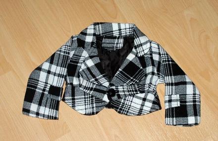 Krátké společenské sáčko kabátek šatům, 92