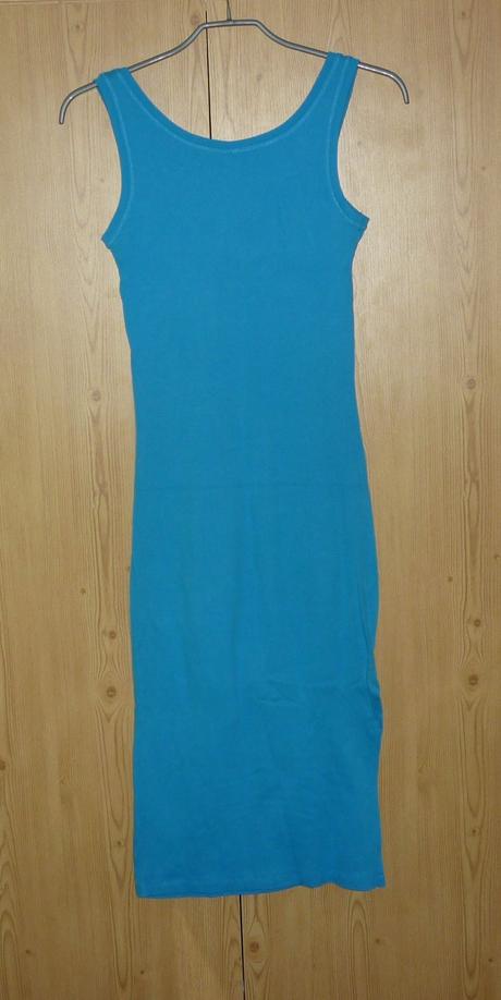 Modré dlouhé dámské šaty takko fashion, takko,xs