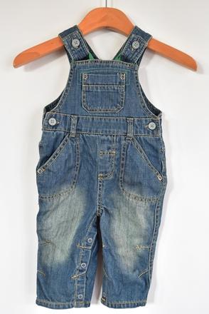 Džíny s laclem vel. 6 - 9 m, marks & spencer,74