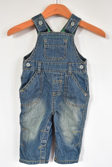 Džíny s laclem vel. 6 - 9 m, marks & spencer,74