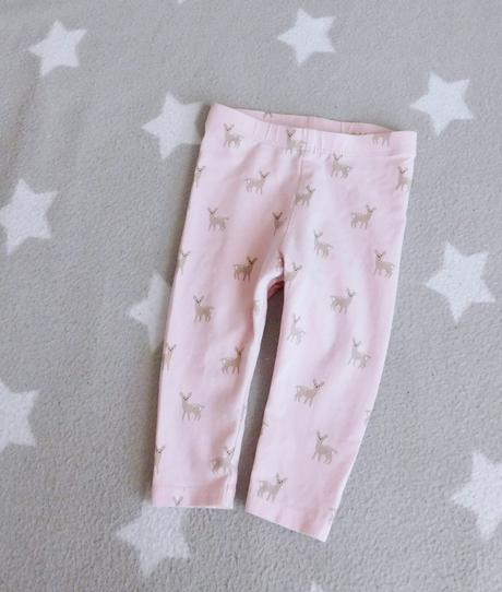 Legínky se srnečkami h&m vel.62/68, h&m,68