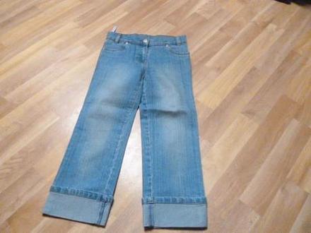 3/4 elastické kalhoty 9-10 blue, 140