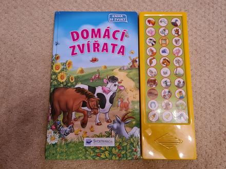 Kniha se zvuky domácí zvířata,