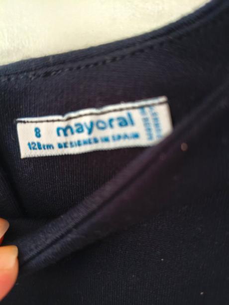 Šaty mikinové dívčí 122/128, mayoral,122