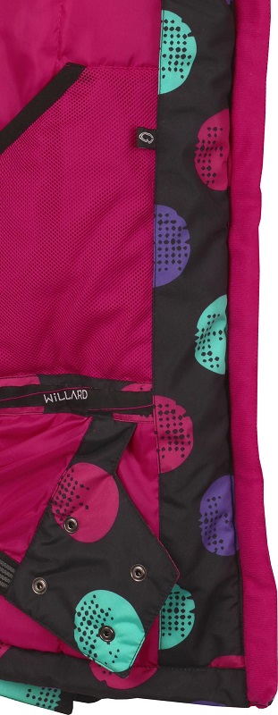 Puntíkovaná zimní bunda snowboardová / lyžařská, xl