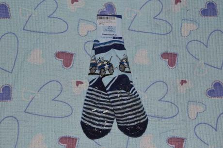 Modré teplé ponožky s protiskluzem, sterntaler,22