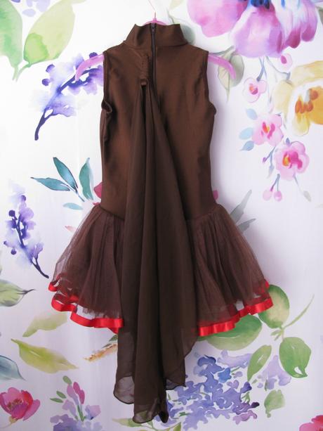 Taneční,baletní dres s tylovou sukní v.116/122, 122