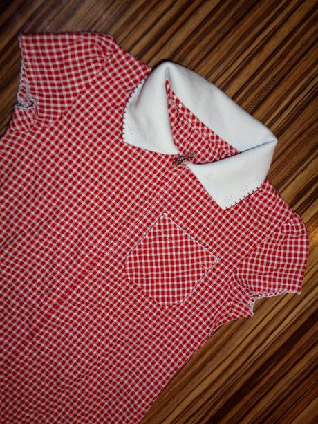 Pěkné červenobílé káro letní šaty, marks & spencer,110