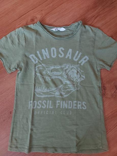 Tričko s dinosaurem, h&m,122