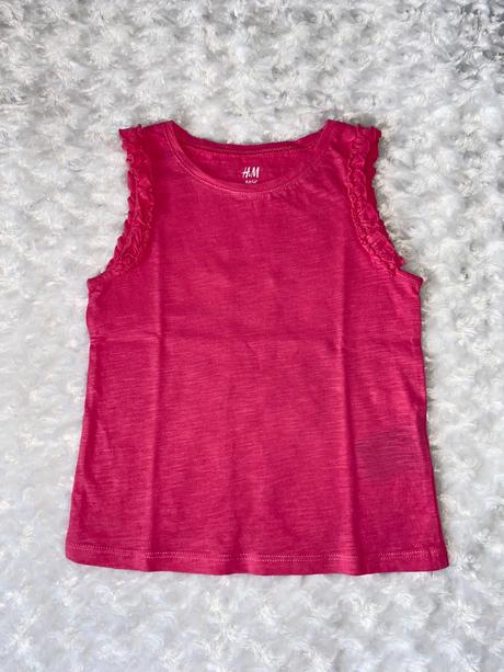 Růžový top/tílko h&m, h&m,104