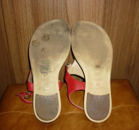 Červené dámské žabky / sandály michael kors, michael kors,39