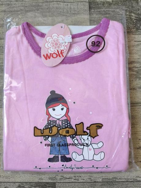 Noční košile dívčí, wolf,92