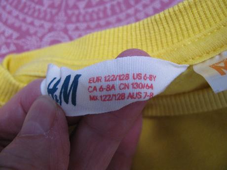 Dětská bavlněná mikina s mimoněm, h&m,122