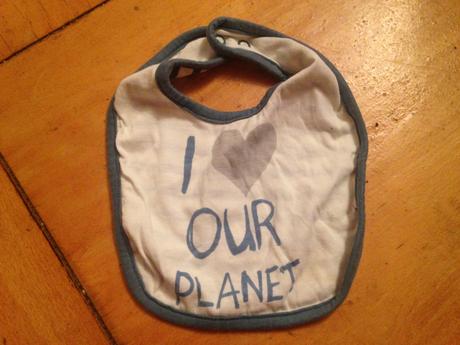 Dětský bryndák, bryndáček i love our planet, prouž, lupilu