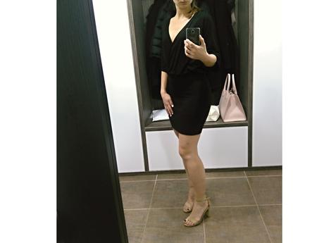 Černé koktejlky šaty minišaty asos wrap, s