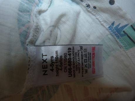 Next bavlněné tričko vel. 110, next,110