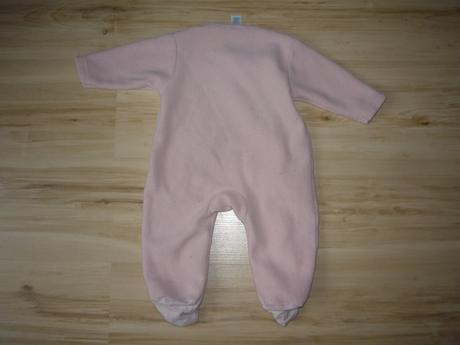 Růžový flísový overal se zajíčkem, tu,68