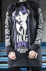 Mikina dámská killstar - wednesday  vel. xs, xs