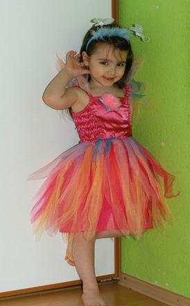 Karnevalové šaty duhová víla+čelenka,