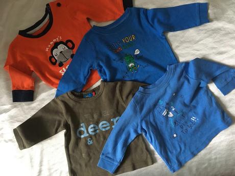 Vel. 68 čtyři bavlněná trika, 68