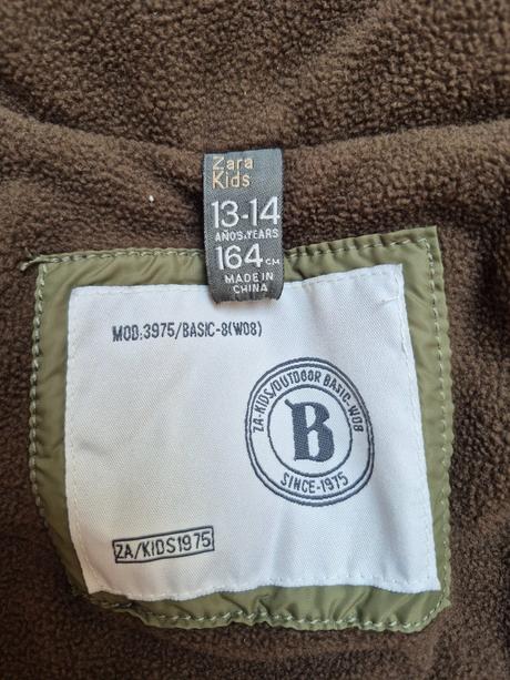 Zimní bunda, zara,164
