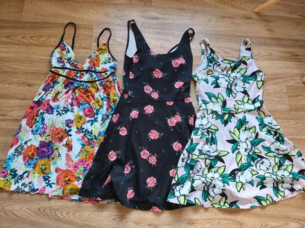 3krát dívčí / dámské šaty xs/s, 164, h&m,164