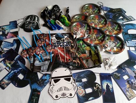 Star wars oslava - ubrus a zápichy, 