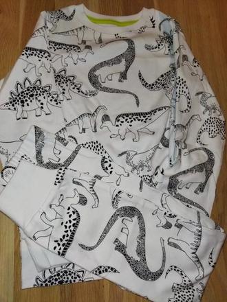 Bílé pyžamo s dinosaury 116 next, next,116