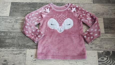 Mikina vánoční plyšová dívčí, 110