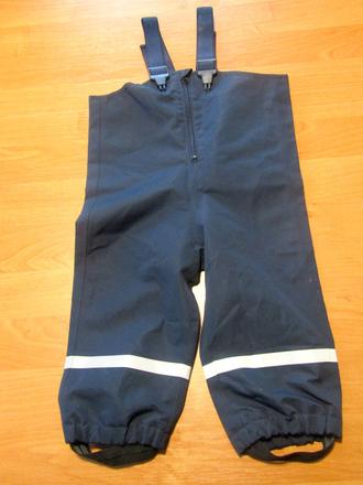 Nepromokavé šustákové kalhoty vel 86-92 cm, h&m,92