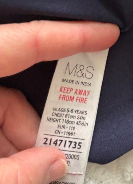 Halenka společenská modrá - v.5/6 let, marks & spencer,116