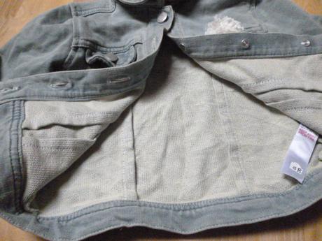 Tepláková riflová bunda vel. 2-3, 98