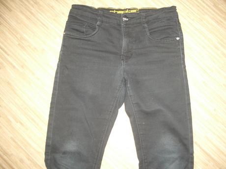 2x černé džíny vel.146-152, c&a,146