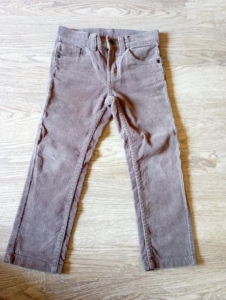 Manchesterové kalhoty vel. 104, lupilu,104