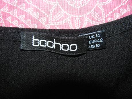 Elastická černá halenka boohoo, 42
