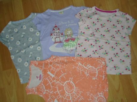 Tričko 3ks květy princezna vel 104, disney,104