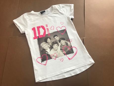 Ob/ triko bílé one direction - v.6/7 let, george,122