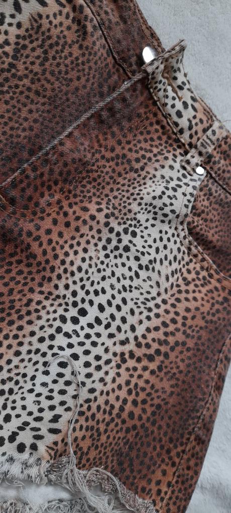 Tezenis džínové leopardí šortky, tezenis,l