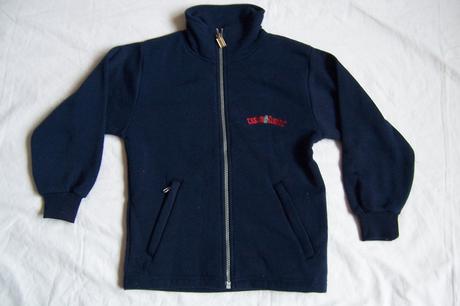 Tmavá mikina na zip, 134