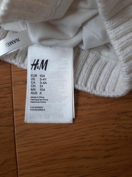 Zateplená čepička h&m, h&m,104