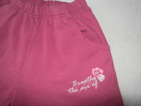 Tepláky růžové,vel.128/134, 128