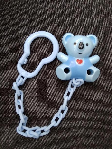 Klips/držák na šidítko /dudlik,