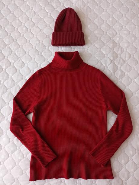 Dámský rolák+čepice, vel.38/40/42, 