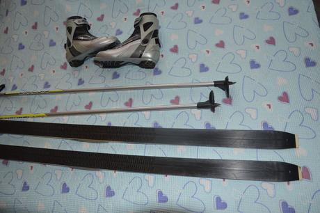 Běžky se šupinami 140 cm hůlky boty nnn alpina 36, sporten